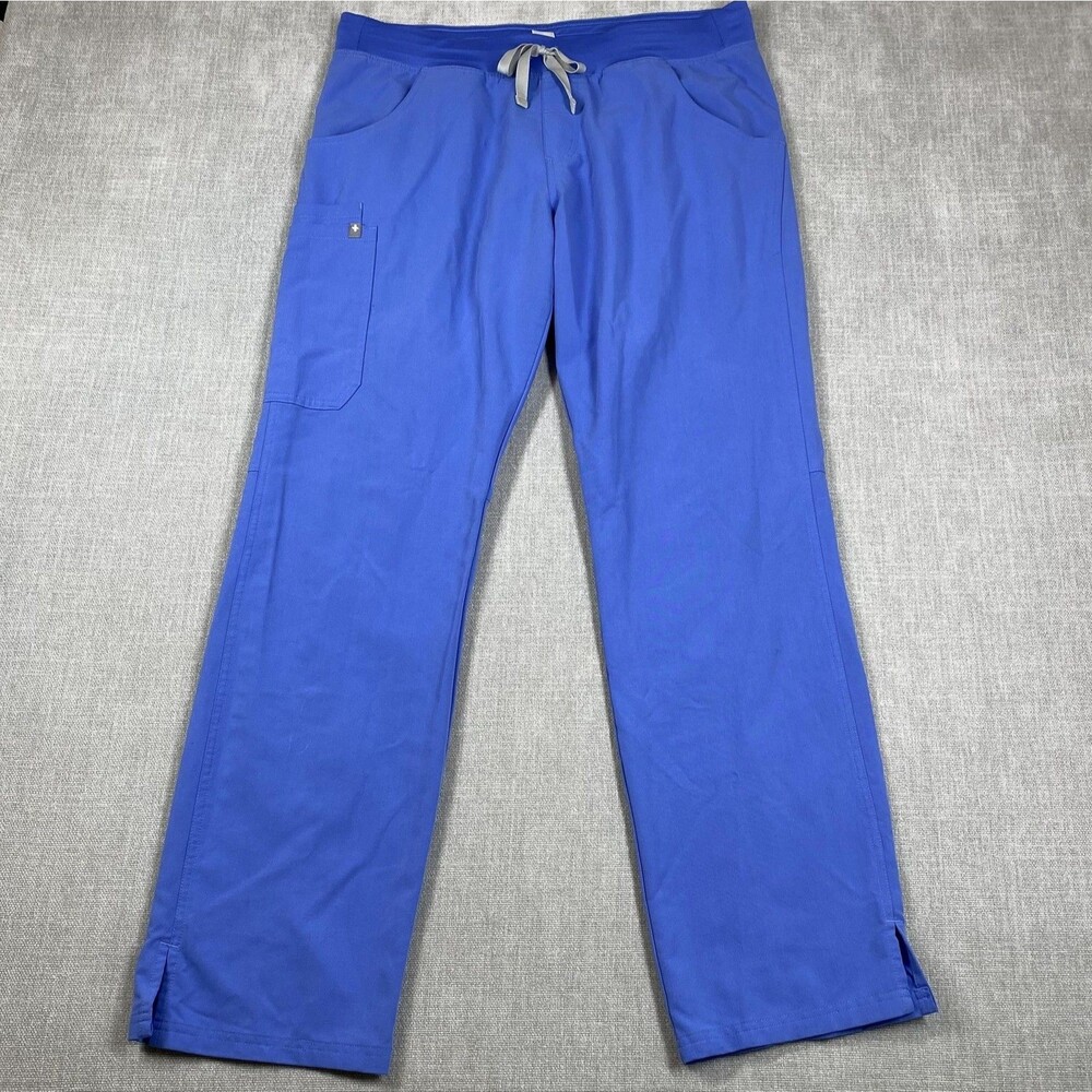 Figs Straight Leg Scrub Pants Ceil Blue